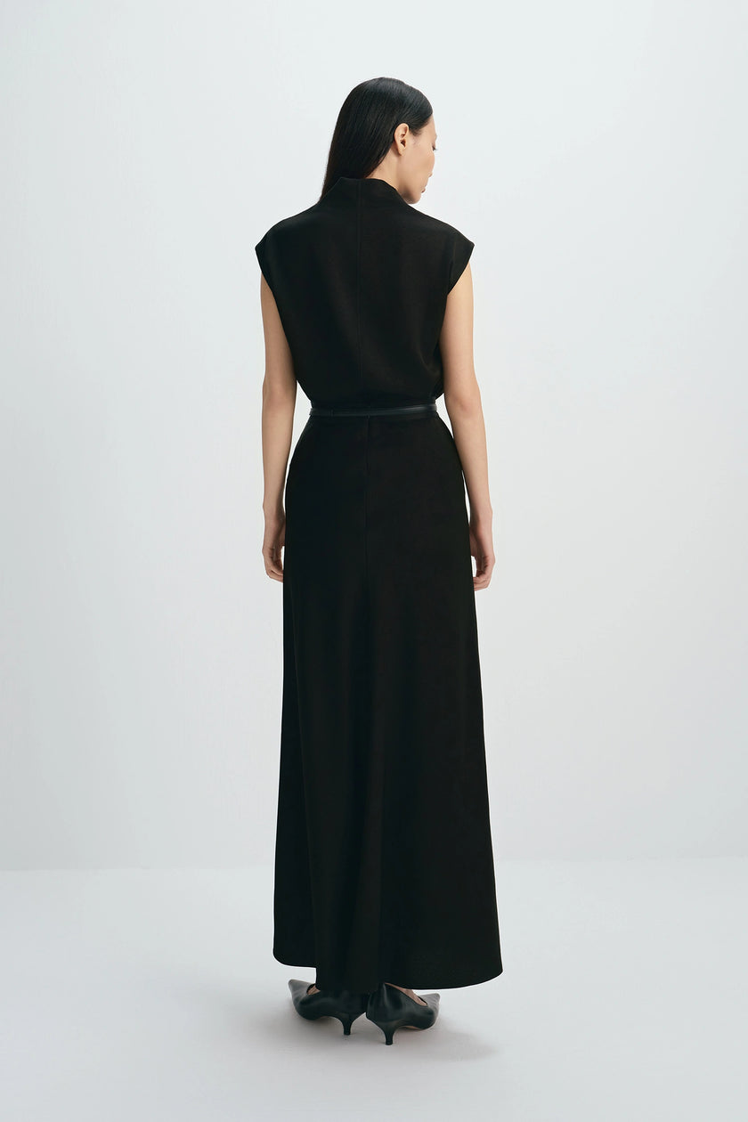 Tess Satin Skirt Black