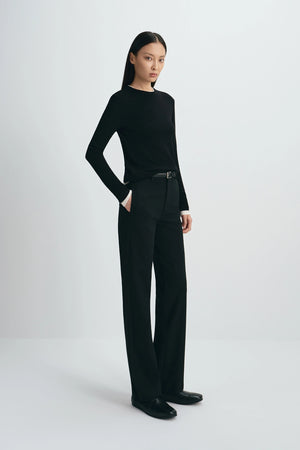Dion Straight Leg Pant Black
