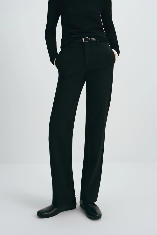 Dion Straight Leg Pant Black