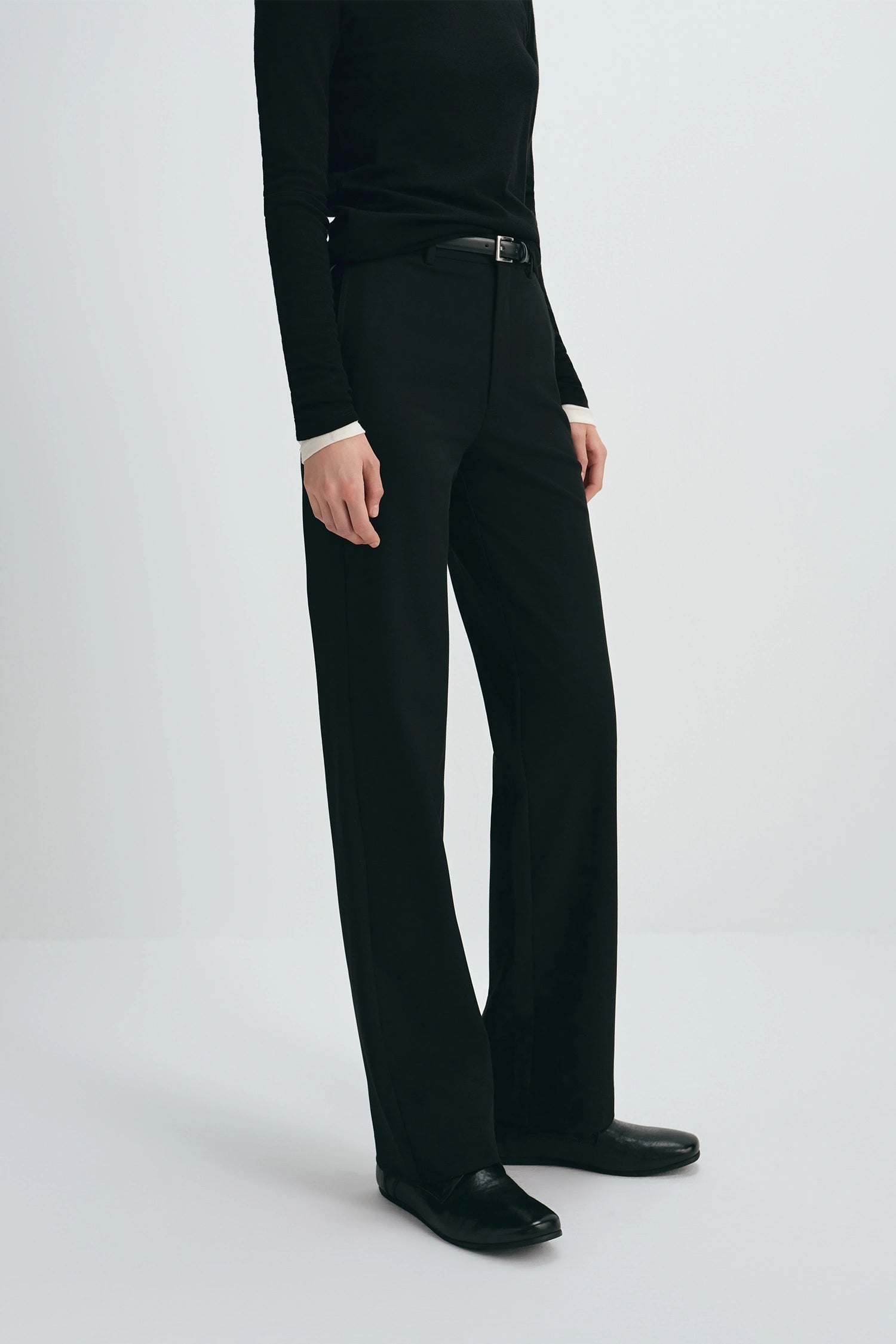 Dion Straight Leg Pant Black