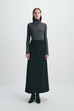 Emi Wool Blend Maxi Skirt Black