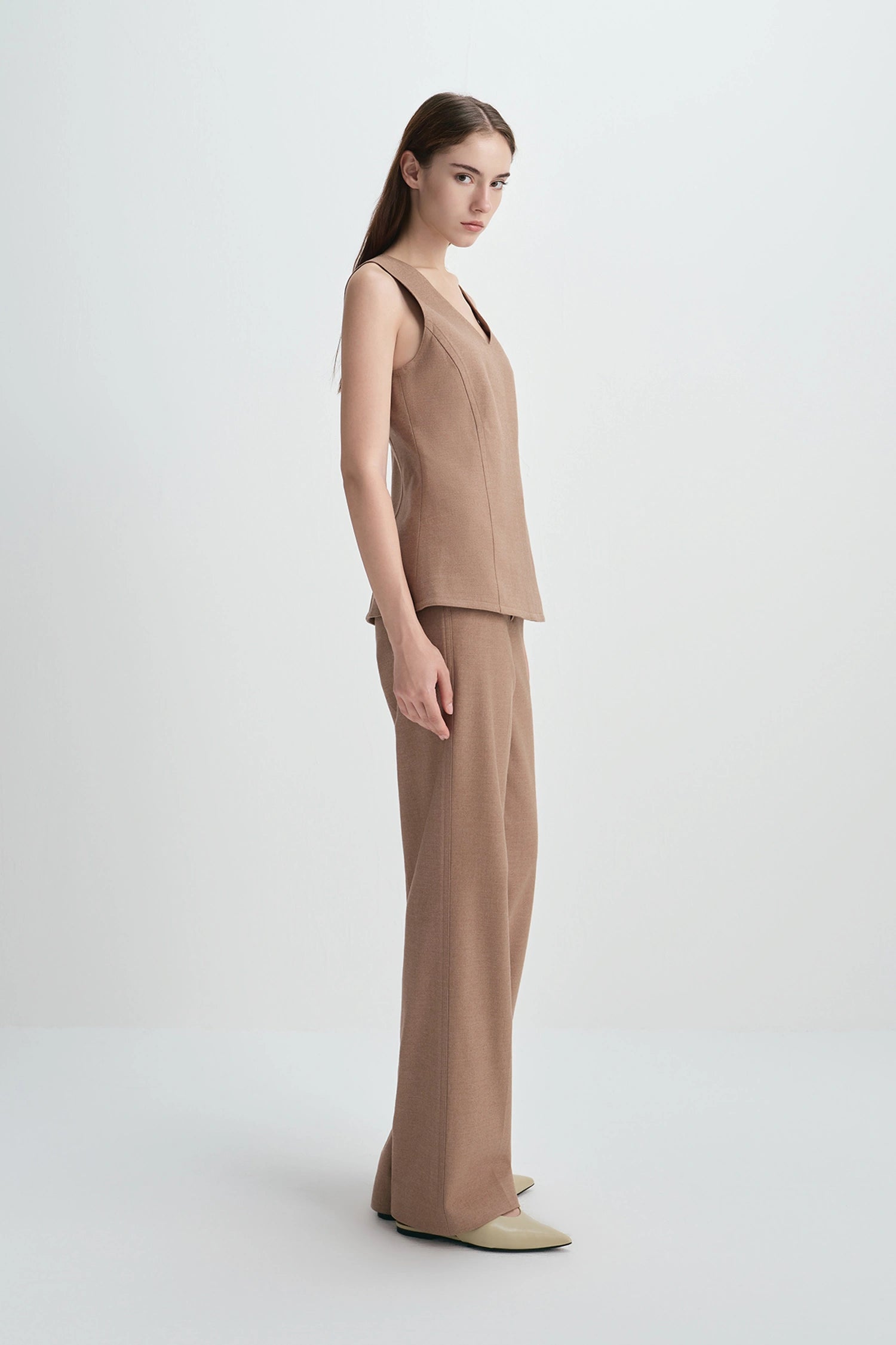 Jesi Wide Belt Loop Pant Oak