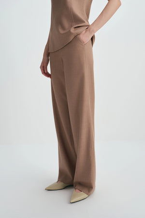 Jesi Wide Belt Loop Pant Oak