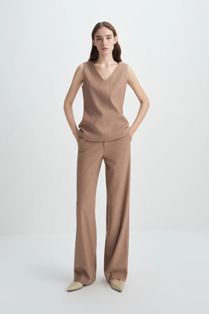 Jesi Wide Belt Loop Pant Oak