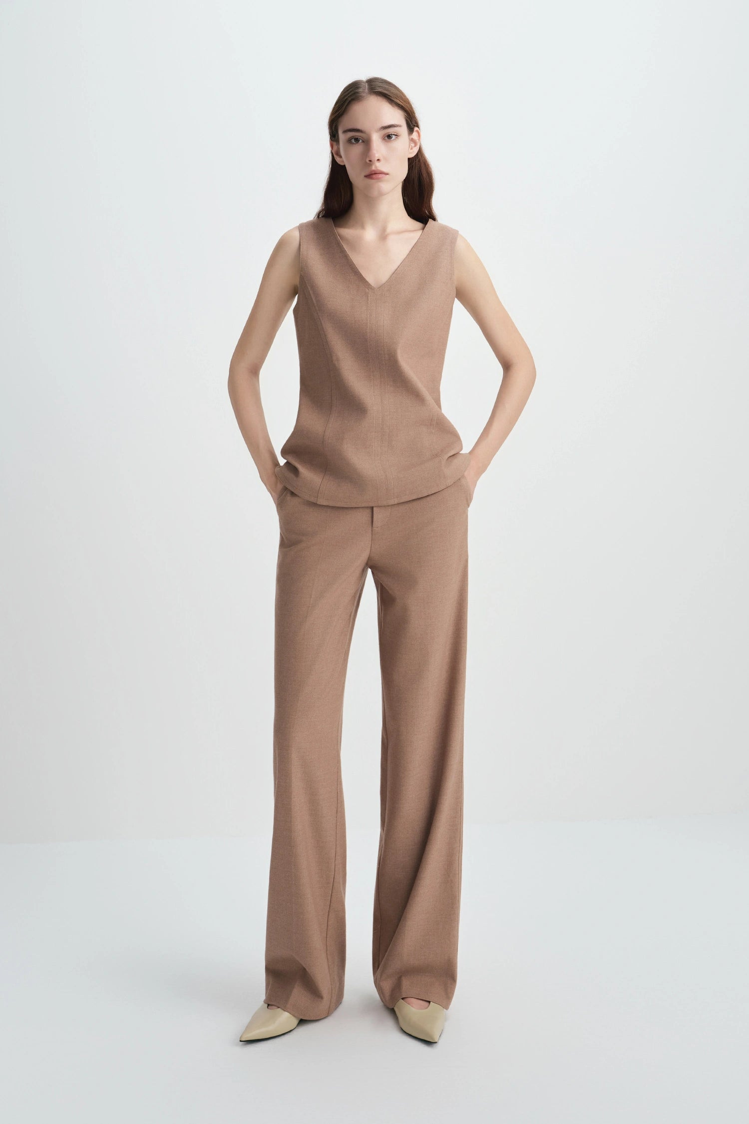 Jesi Wide Belt Loop Pant Oak