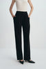 Miles Tie Belt Wide Leg Pant Black