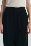 Miles Tie Belt Wide Leg Pant Black
