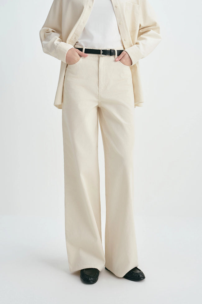 Roy 5-Pocket Cord Pant Cannoli Cream