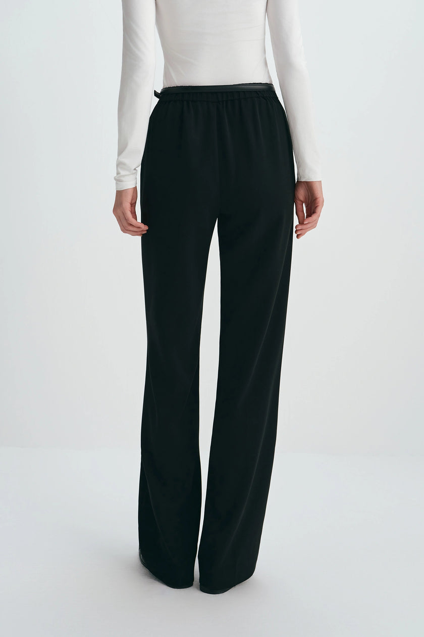 Jace Elastic Waist Pant Black