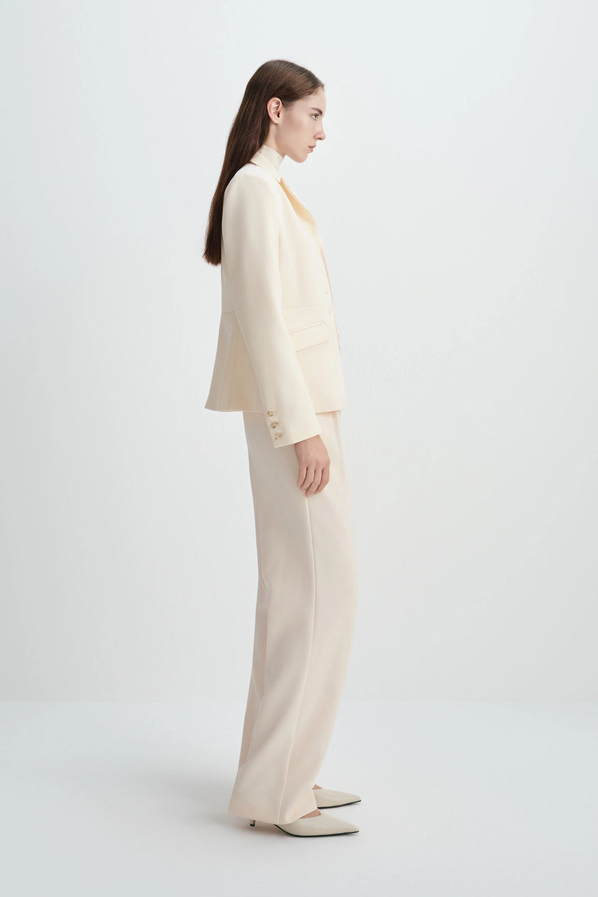 Kemi Pleated Waist Pant Buttercream