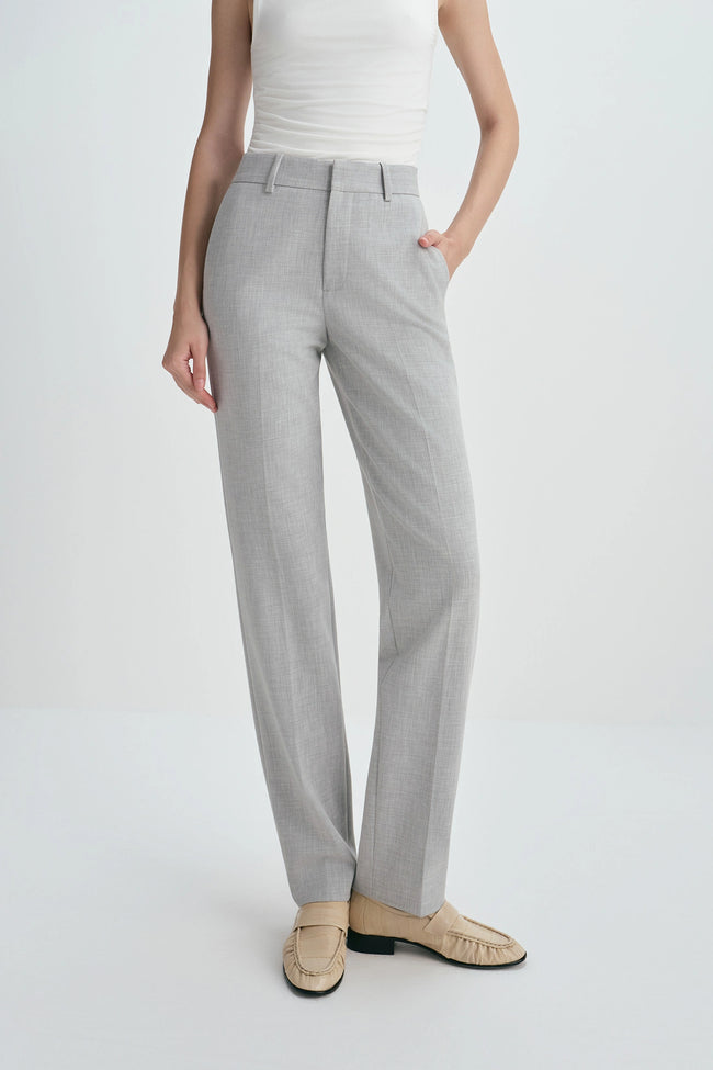 Jasper Slim Leg Pant Grey Melange