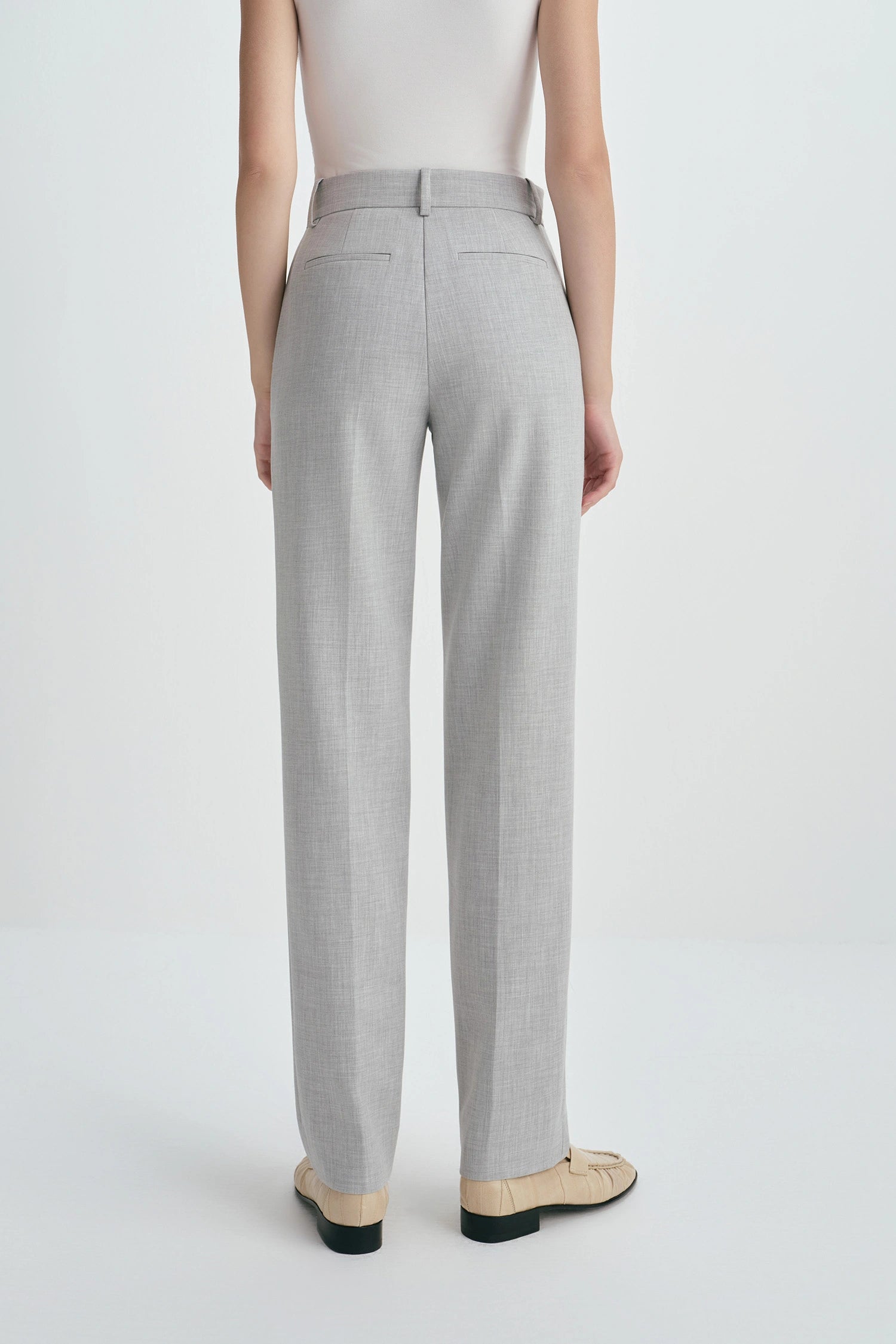 Jasper Slim Leg Pant Grey Melange
