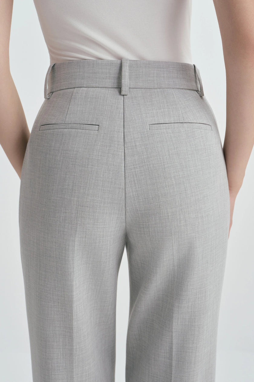 Jasper Slim Leg Pant Grey Melange