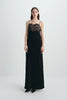 Jovienne Lace Top Dress Black