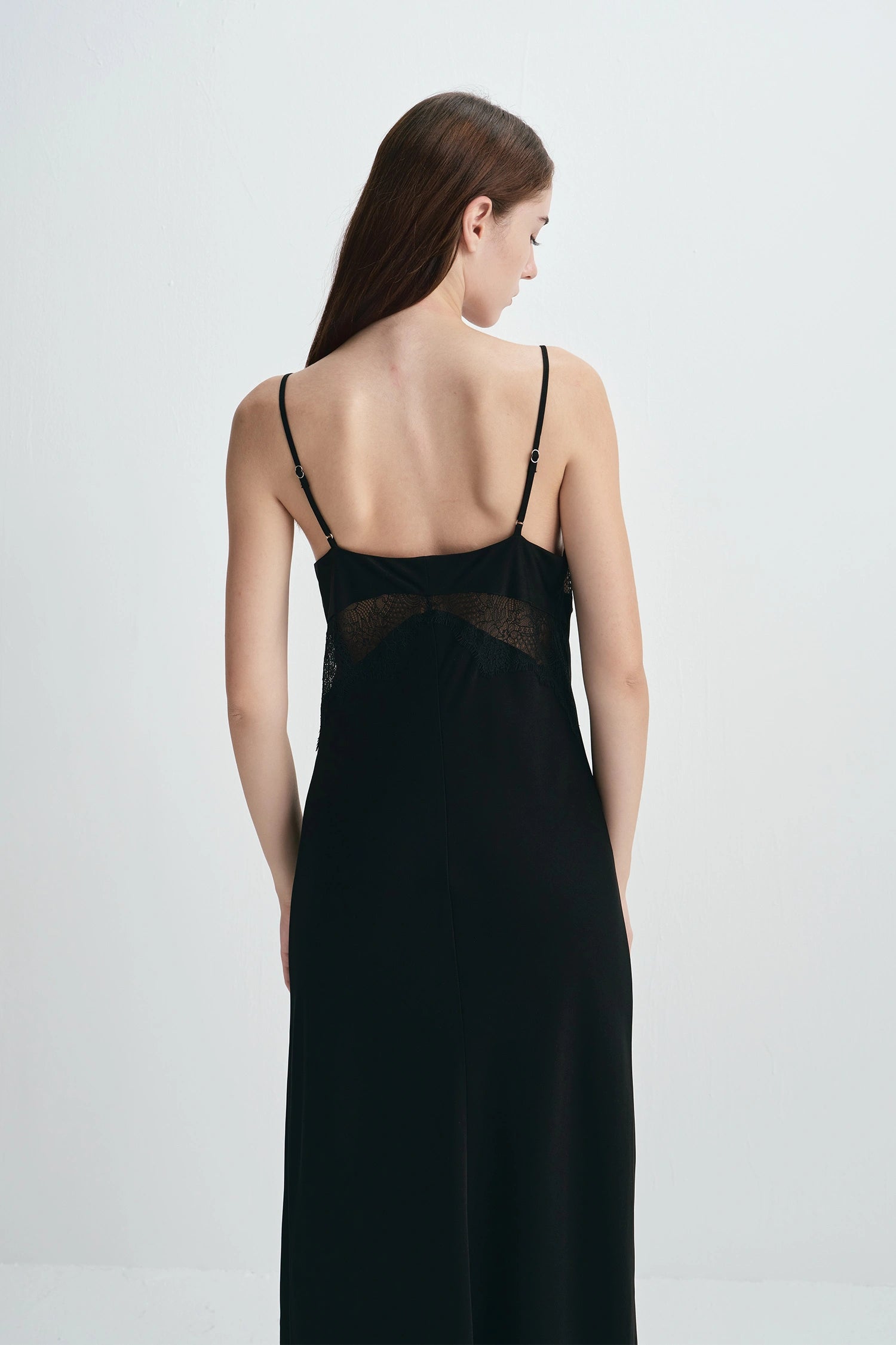 Jovienne Lace Top Dress Black