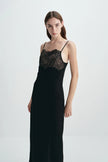 Jovienne Lace Top Dress Black