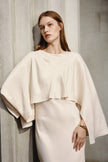 Jewell Caped Top Dress Crème