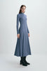 Wylie Mock Neck Dress Harbour