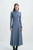 Wylie Mock Neck Dress Harbour