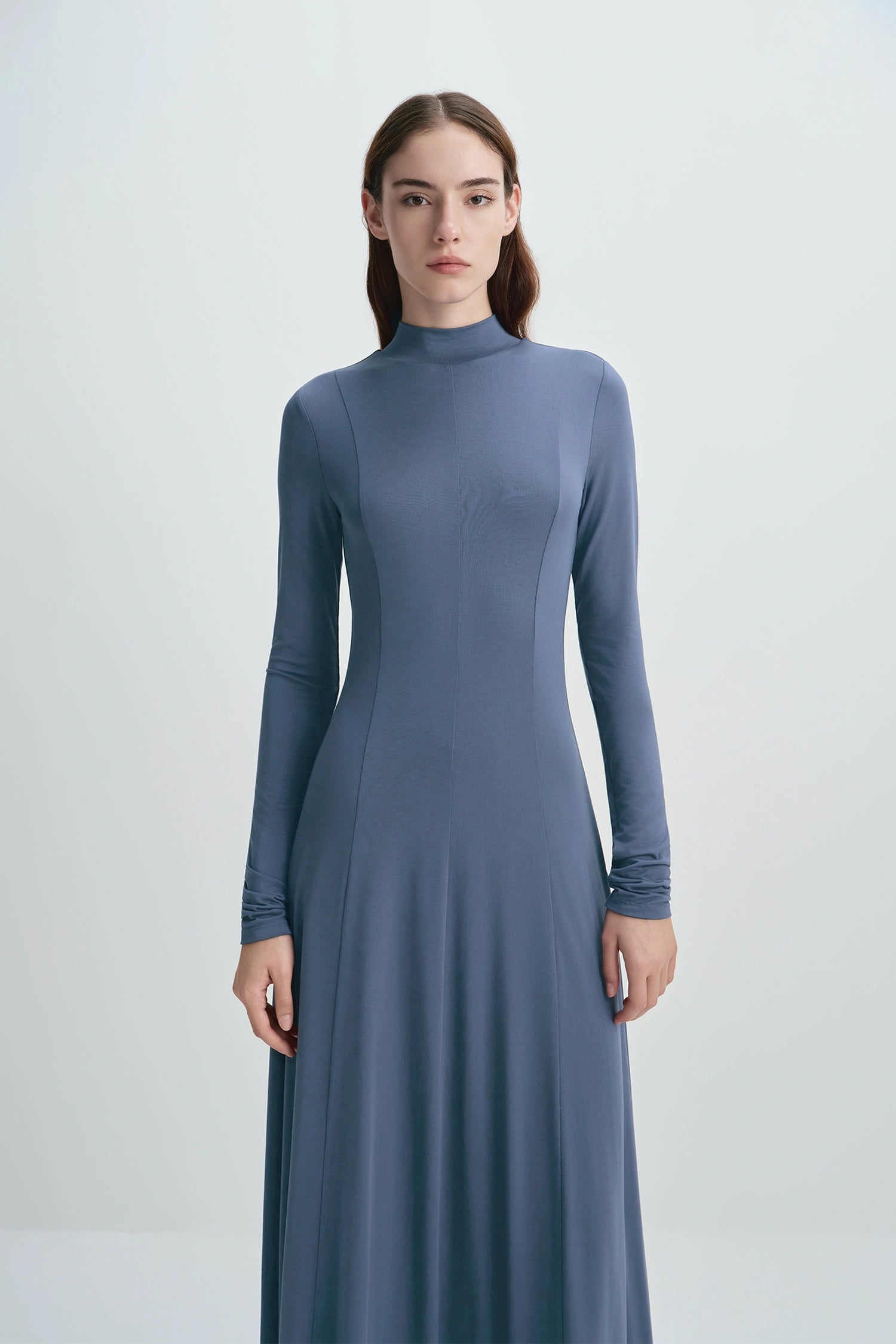 Wylie Mock Neck Dress Harbour