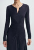 Lilia Zip-Up Dress Navy