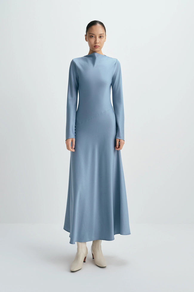 Agni Buttoned Sleeve Dress Harbour