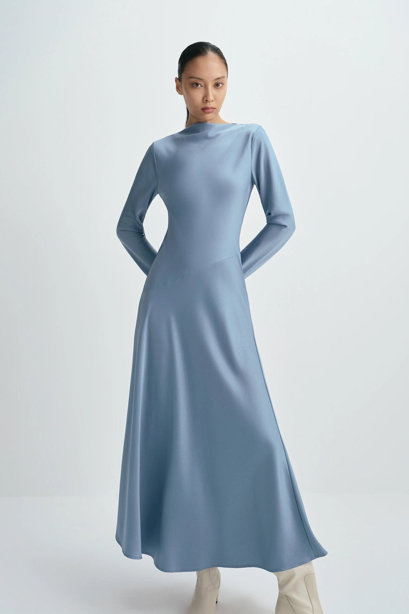 Agni Buttoned Sleeve Dress Harbour