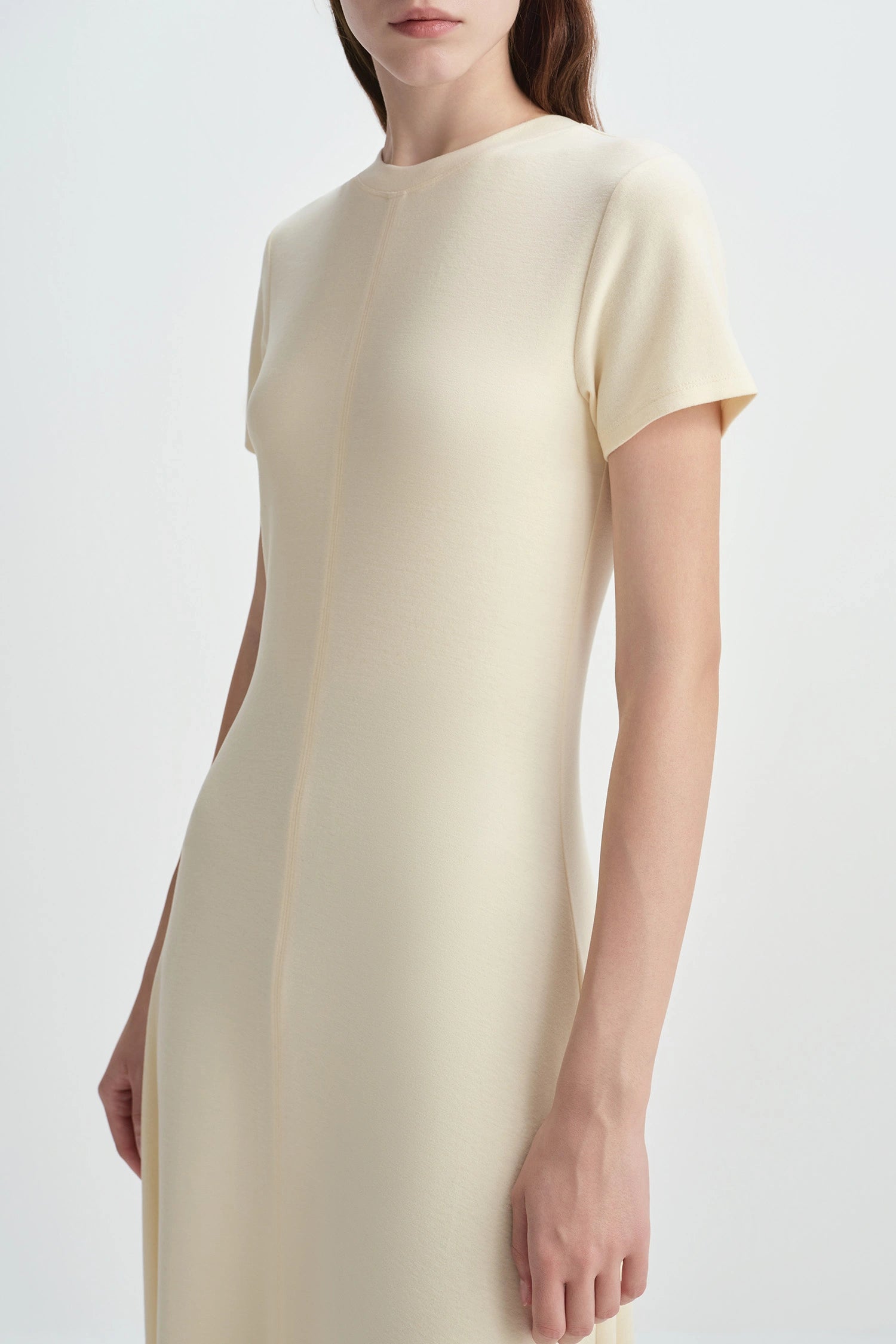 Lolita Short Sleeve Tee Dress Pastel Yellow