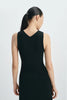 Jo Shirred Center Back Dress Black