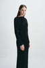 Peoria Draped Dress Black