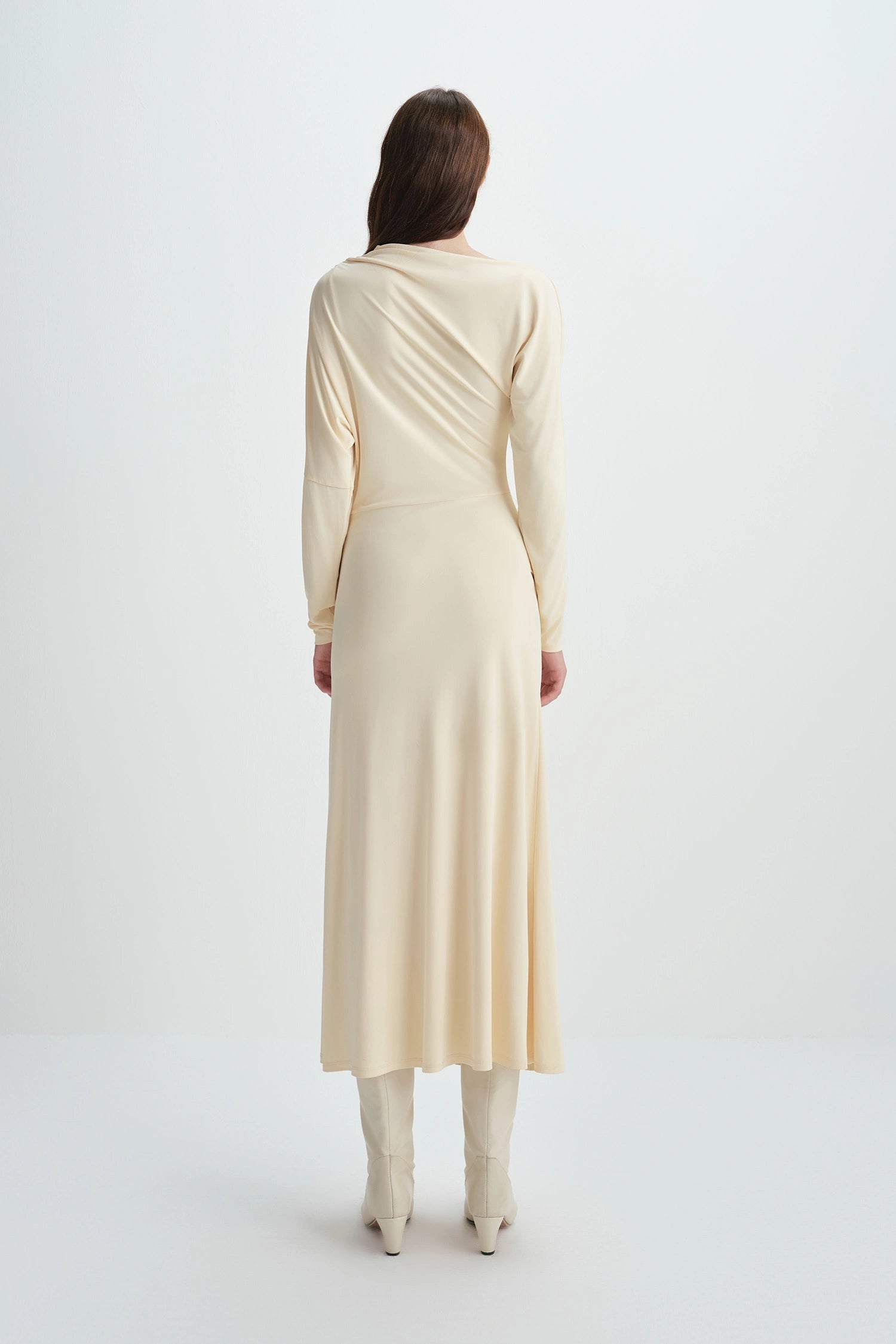 Peoria Draped Dress Buttercream