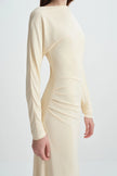 Peoria Draped Dress Buttercream