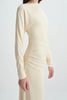 Peoria Draped Dress Buttercream