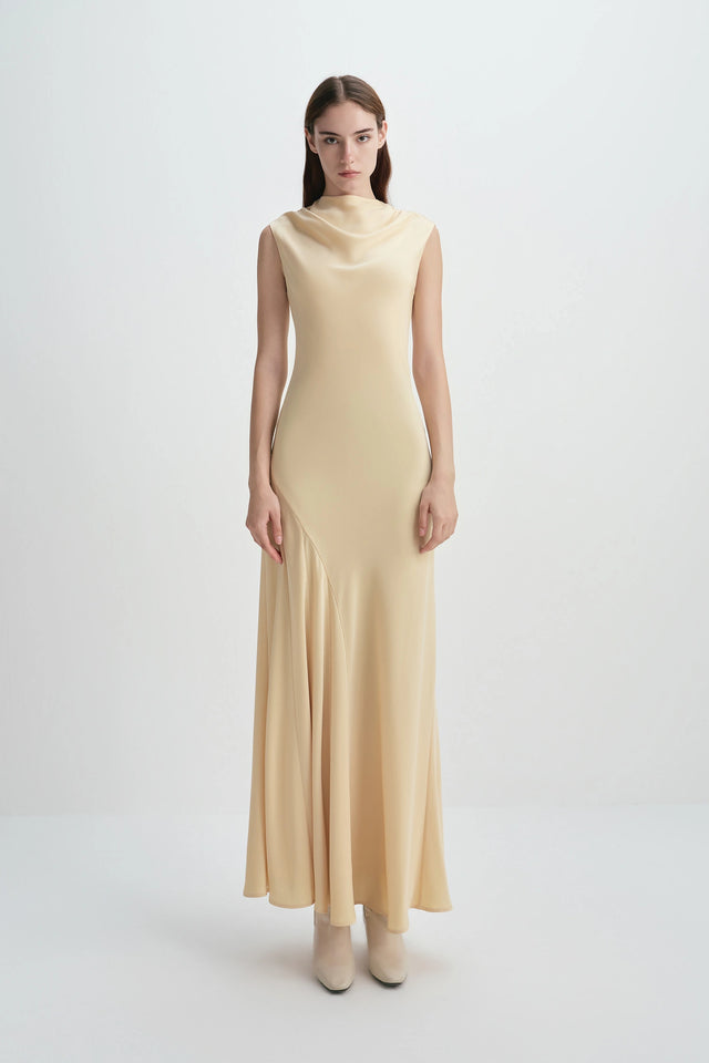 Colette Maxi Dress Pastel Yellow
