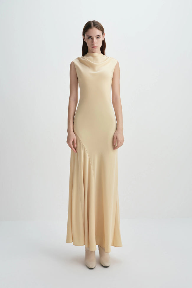 Colette Maxi Dress Pastel Yellow