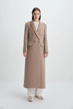Ansel Wool Coat Mocha