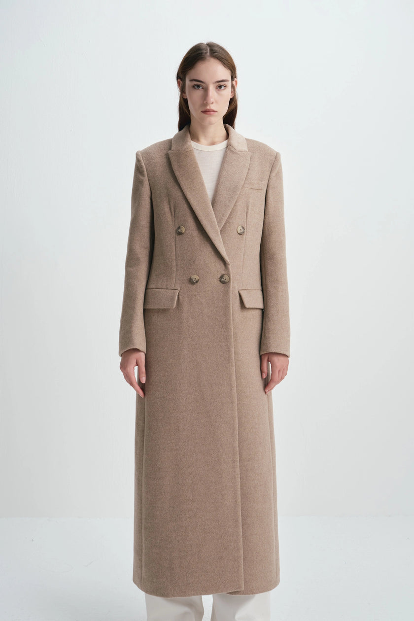 Ansel Wool Coat Mocha