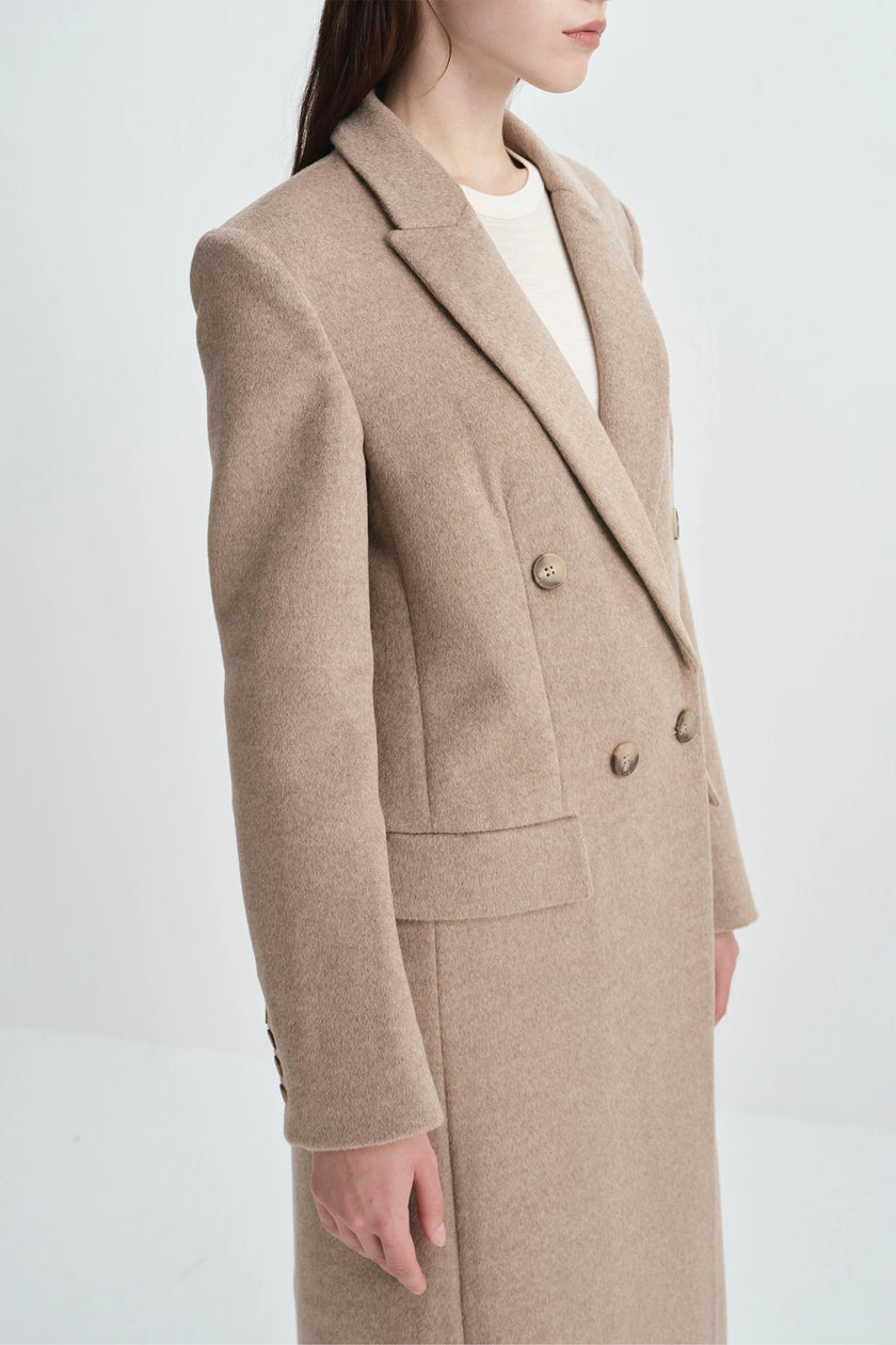 Ansel Wool Coat Mocha