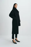Kole Scarf Handmade Coat Black