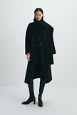 Kole Scarf Handmade Coat Black