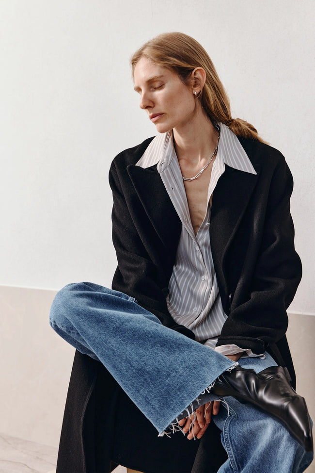 Teo Handmade Coat Black