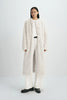 Ness Long Hair Faux Fur Coat Beige