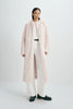 Ness Long Hair Faux Fur Coat Beige