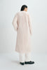 Ness Long Hair Faux Fur Coat Beige