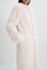 Ness Long Hair Faux Fur Coat Beige