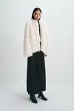 Roddie Curly Faux Fur Jacket Creme