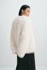 Roddie Curly Faux Fur Jacket Creme