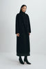 Antonella Handmade Midi Coat Black