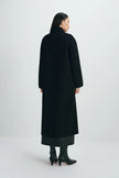 Antonella Handmade Midi Coat Black