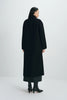 Antonella Handmade Midi Coat Black
